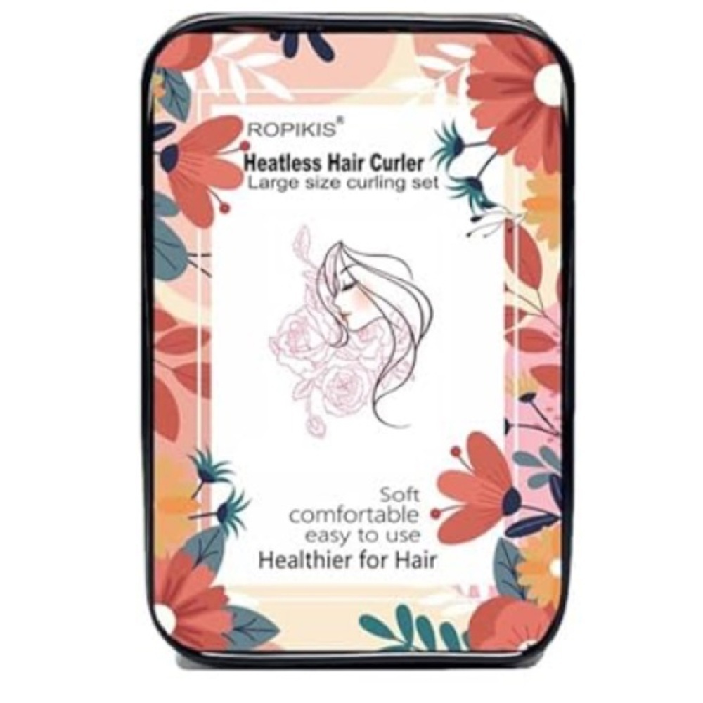 Ropikis 4pc Heatless Hair Curlers
